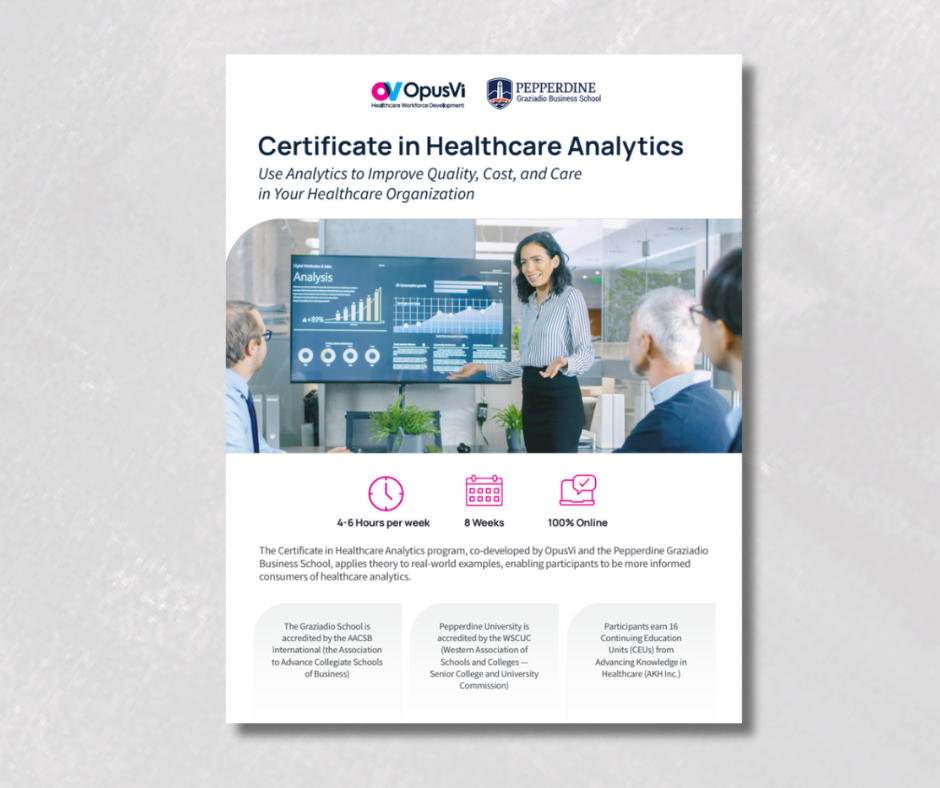 Healthcare Analytics Flyer Image