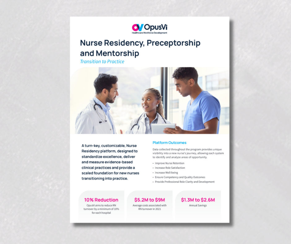 Nurse Residency and Preceptor Training Flyer Image