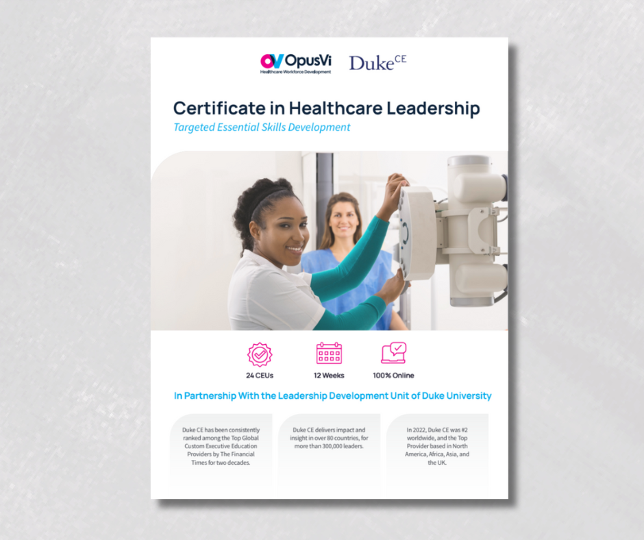 Healthcare Leadership Flyer Image