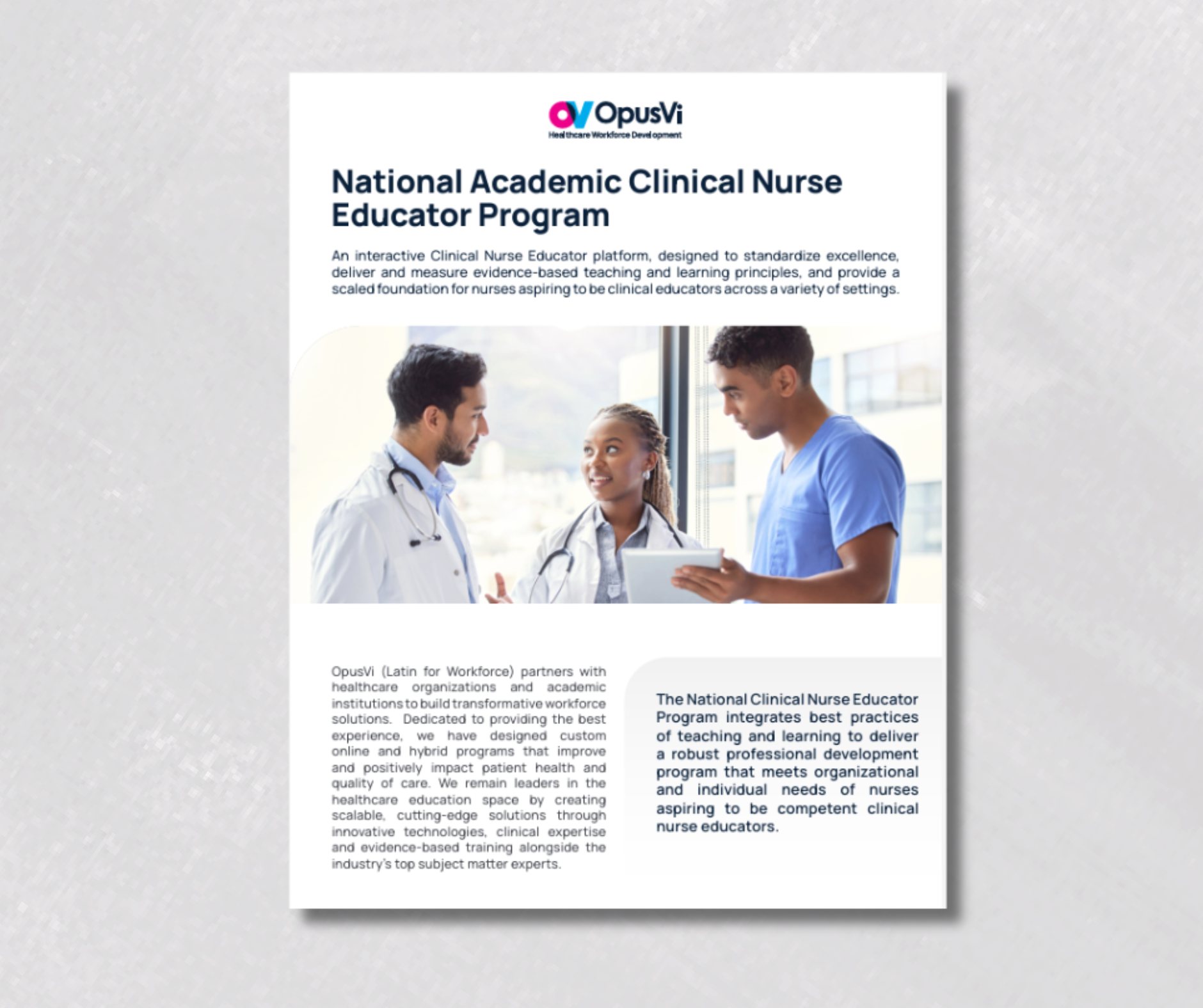 Nurse Clinical Educator Training - Flyer Image