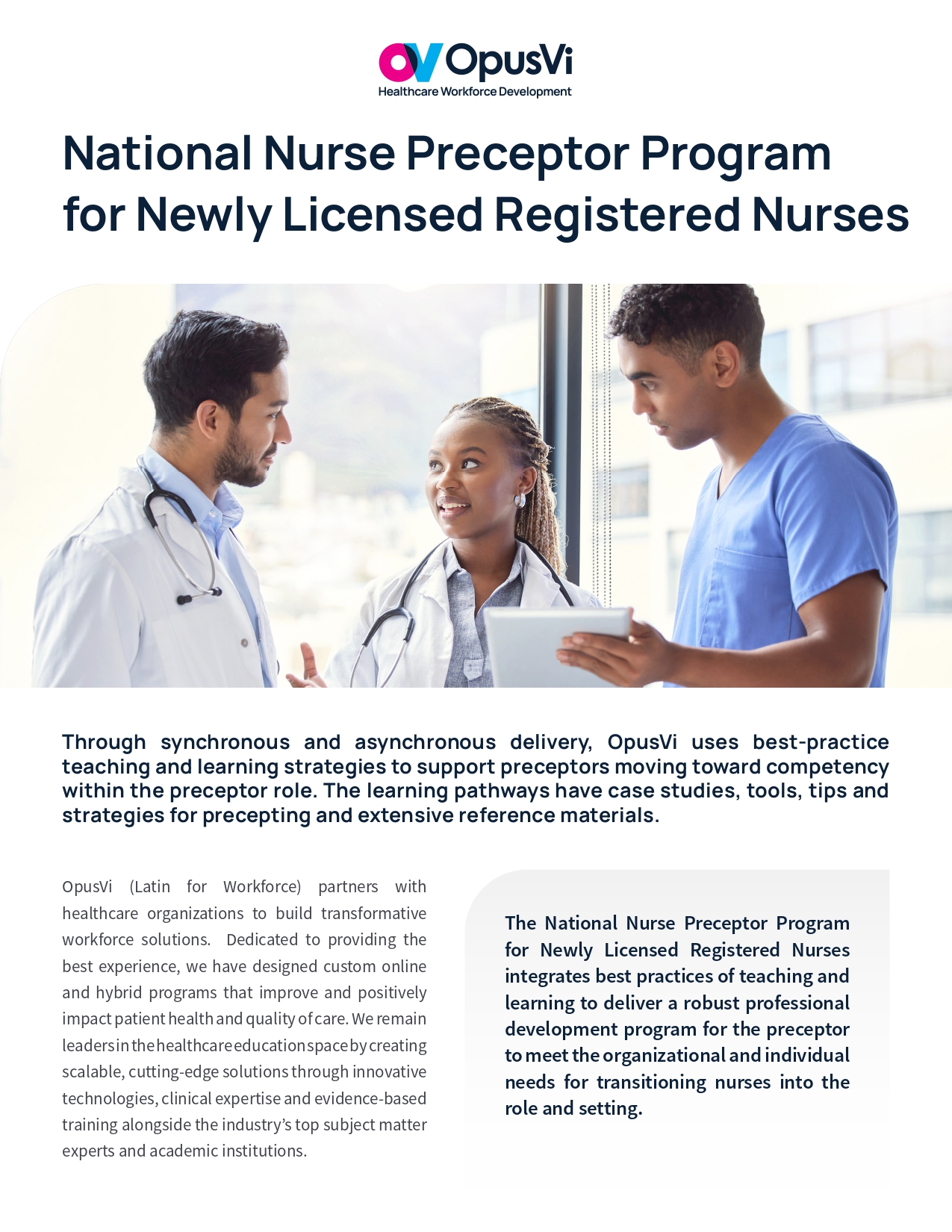 National Nurse Preceptorship Flyer